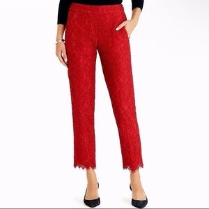 Cutest JCrew red lace pants - perfect for Valentines & Holidays!! Like new